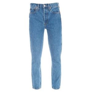 Re/done originals double needle crop jeans